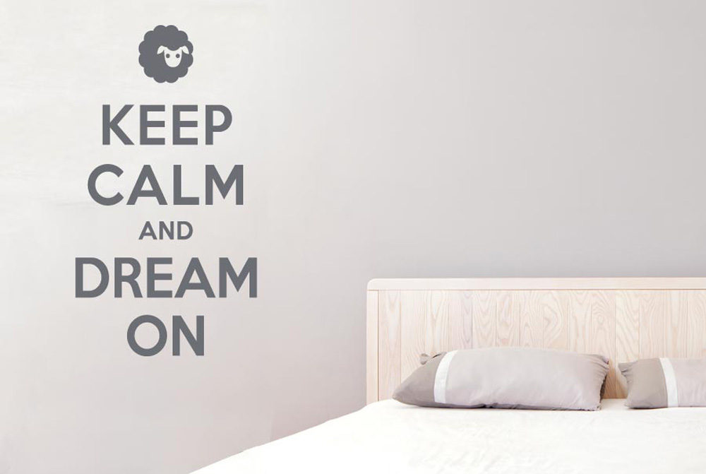 Keep Calm And Dream On Wall Stickers Vinyl Art Decals - Wall Art Decals Uk