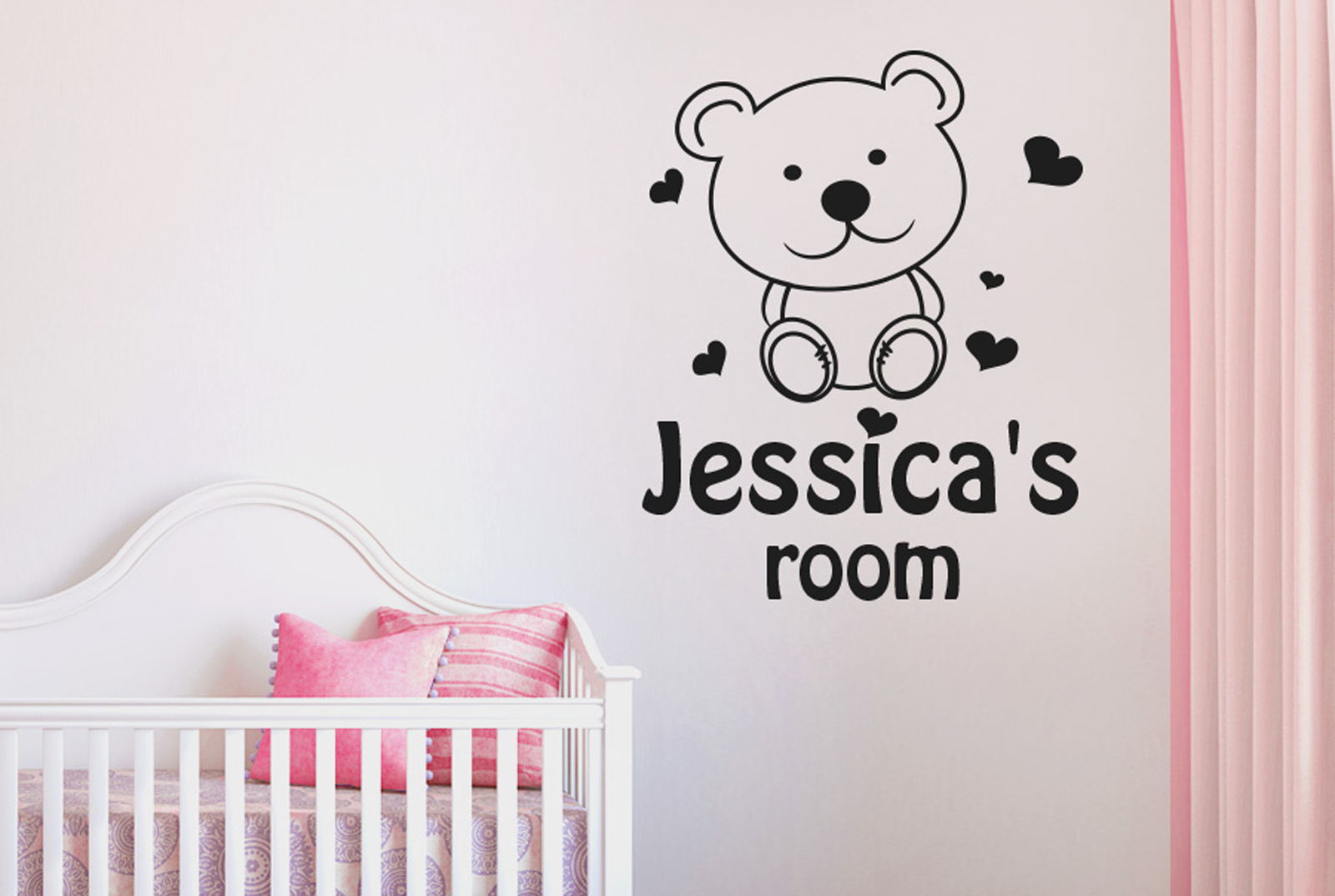 teddy bear wall painting